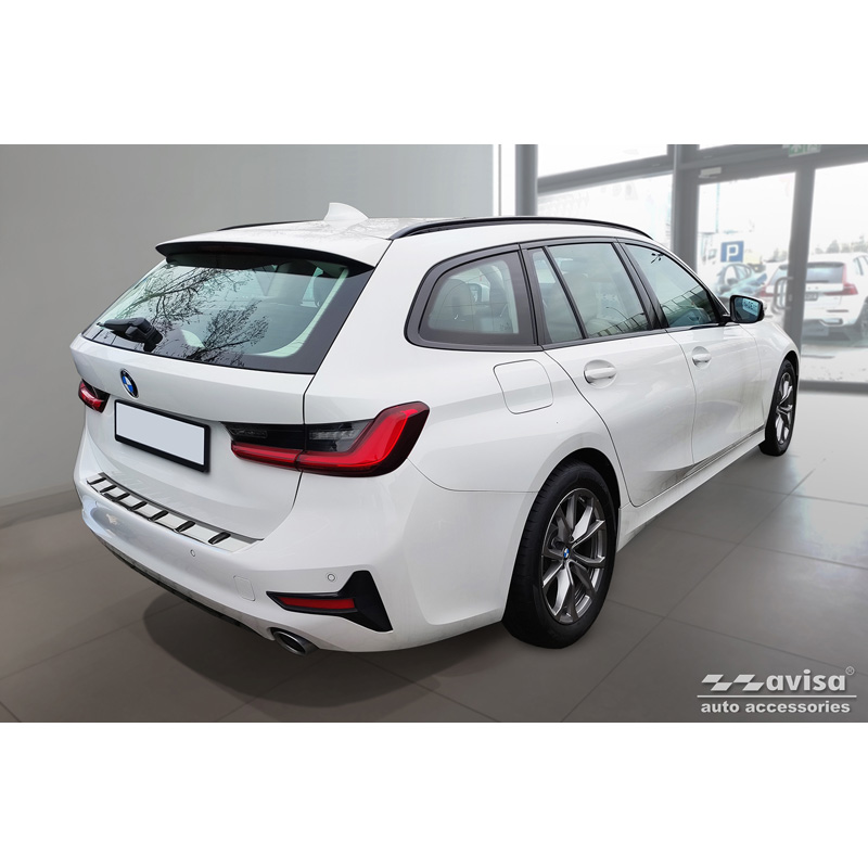 Stainless Steel Rear bumper protector  BMW 3 Series (G21) Touring 2019-2022 'STRONG EDITION'