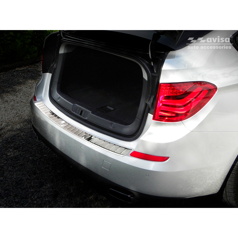 Stainless Steel Rear bumper protector  BMW 5-Series GT (F07) 2009-2013 'Ribs'