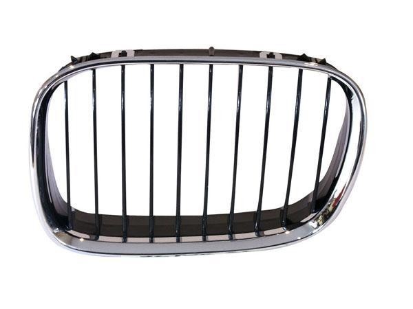 grille, chroom, binnen zwart, links BMW 5 serie E39, 1996-2003