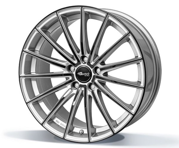 Brock B36 7,5x17 5x112 ET45 Kristal zilver / Black Velgen