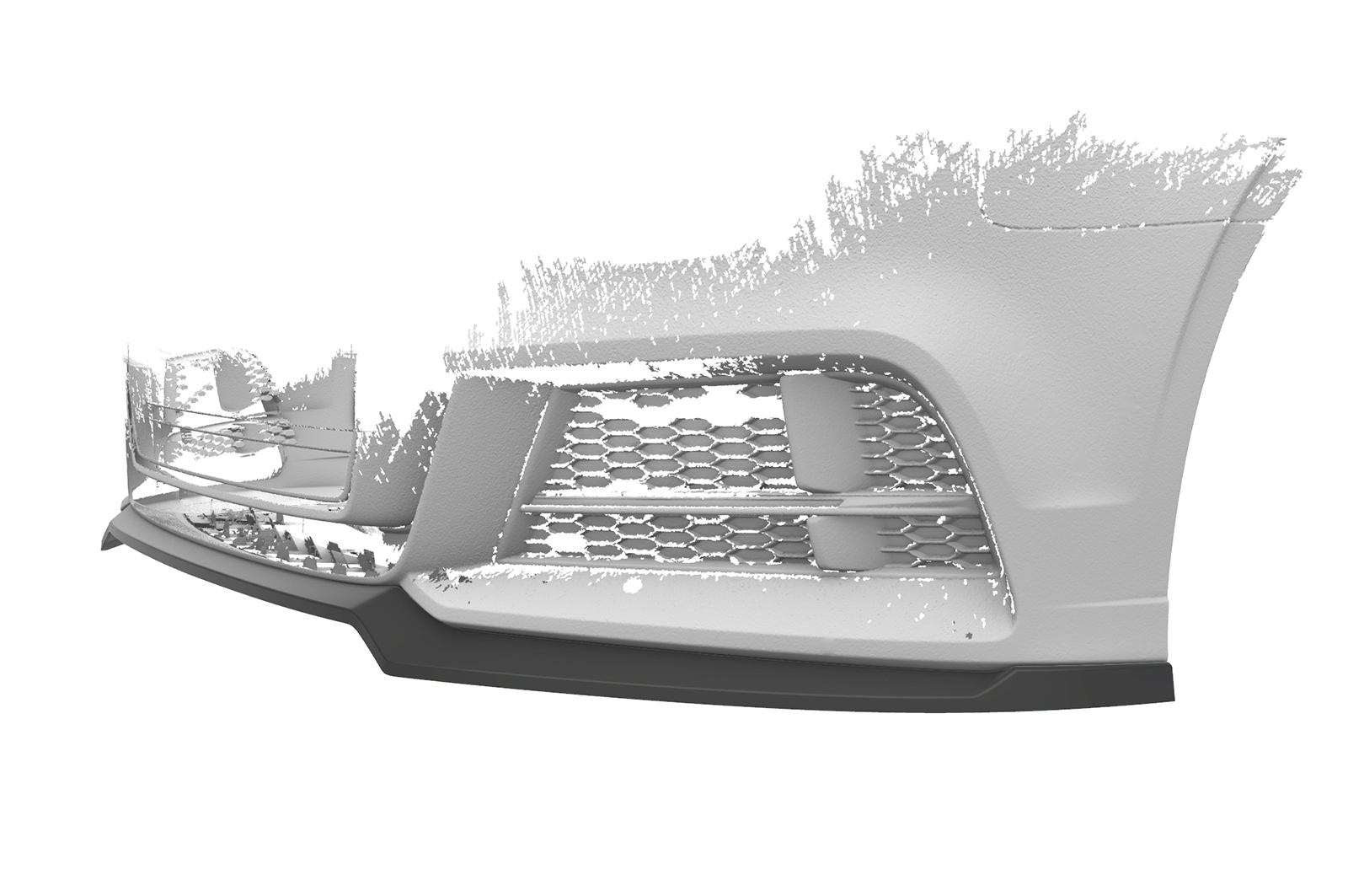 Voorspoiler Audi A3 S-Line / S3 8V CSR Glans Zwart