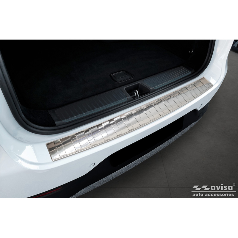 Stainless Steel Rear bumper protector  Mercedes EQE SUV (X294) 2022- 'Ribs'