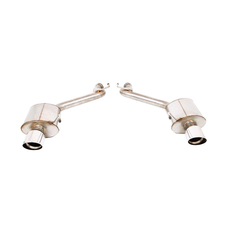 Double stainless steel sport exhaust  Ford Mustang MK6 2.3 Ecoboost 213/231/233kW & 3.7 V6 224kW 2014-2017 2x 100mm