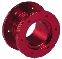 Adapter voor het stuur 50mm rood