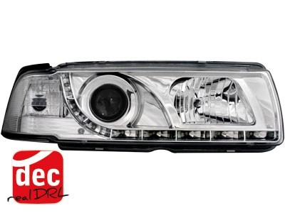 Headlights BMW E36 Sedan 92-98 Devil Eyes Dlite LED Chrom