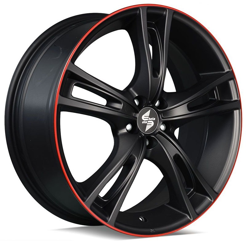 Velgen EtaBeta Rochel zwart red 9x18 5x120 ET35