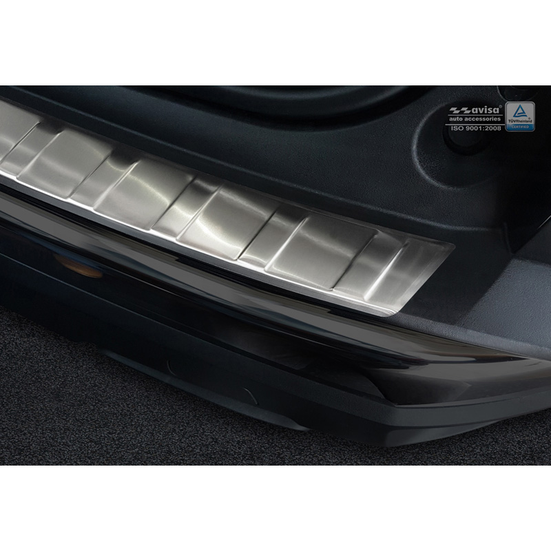 Stainless Steel Rear bumper protector  Peugeot 3008 II 2016- 'Ribs'