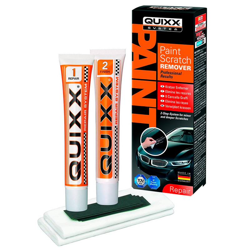 Quixx Scratch Remover (25g polish/25g finish/2 cloths/4 sandpaper)