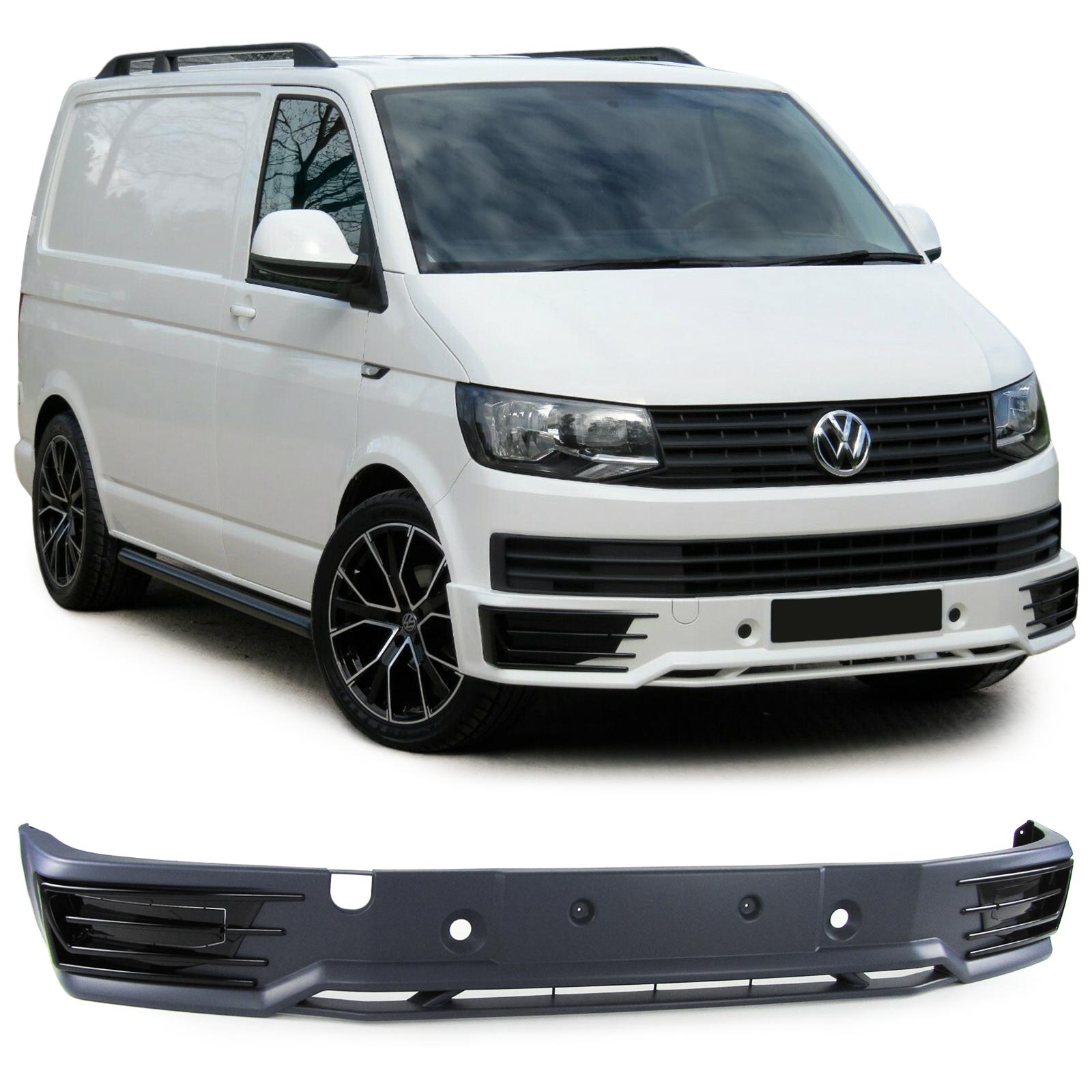Voorbumper Spoiler Volkswagen T6 Bus Sportline