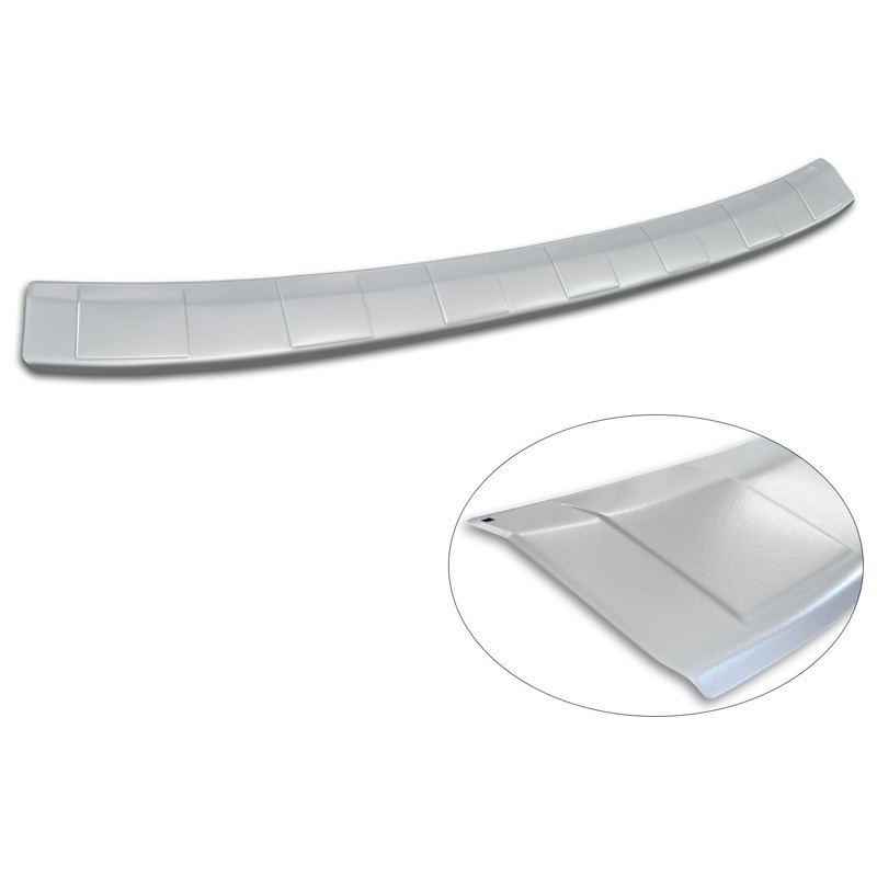 Avisa Stainless Steel Powdercoated Rear bumper protector  Skoda Octavia IV 2019-2024 & FL 2024- 'Soft Silver'