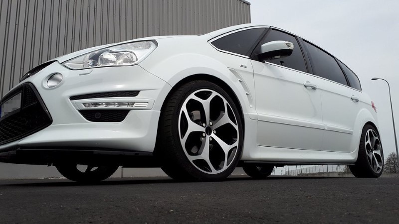 Zijskirts Diffusers Ford S-Max Titanium Mk1 FL Glanzend Zwart