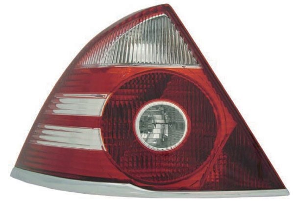 Achterlicht rechts MONDEO 05.07 ROOD/WIT met ChroomLIJST