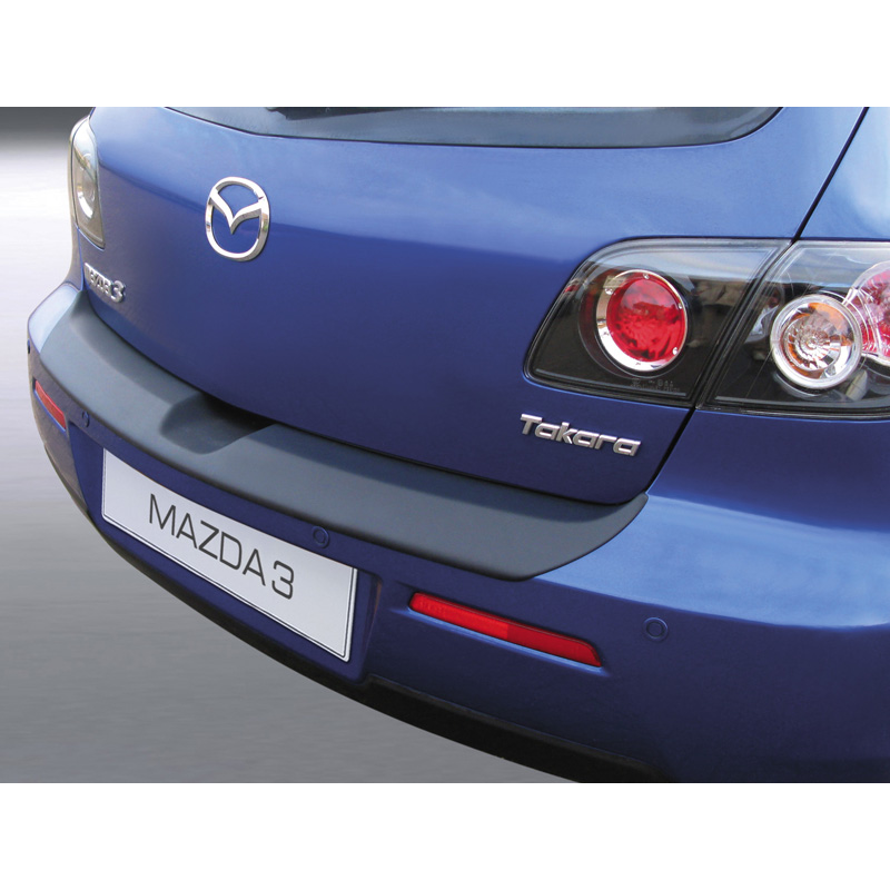ABS Rear bumper protector  Mazda 3 HB 5 doors 2006-2009 excl. Sport Black