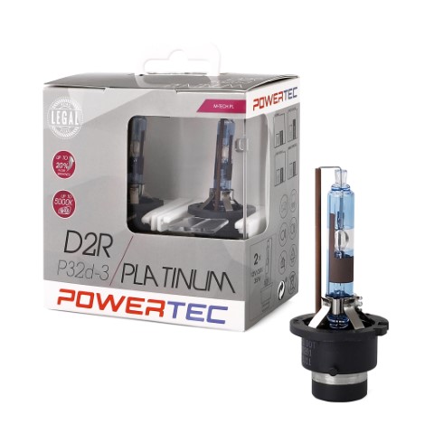 D2R Powertec Platinum +130% Xenon bulbs 5000K Duo Box