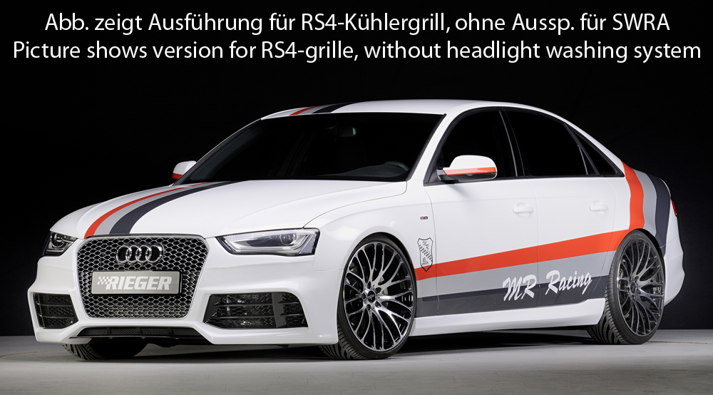 Voorbumper Audi A4/S4 Rieger 2012