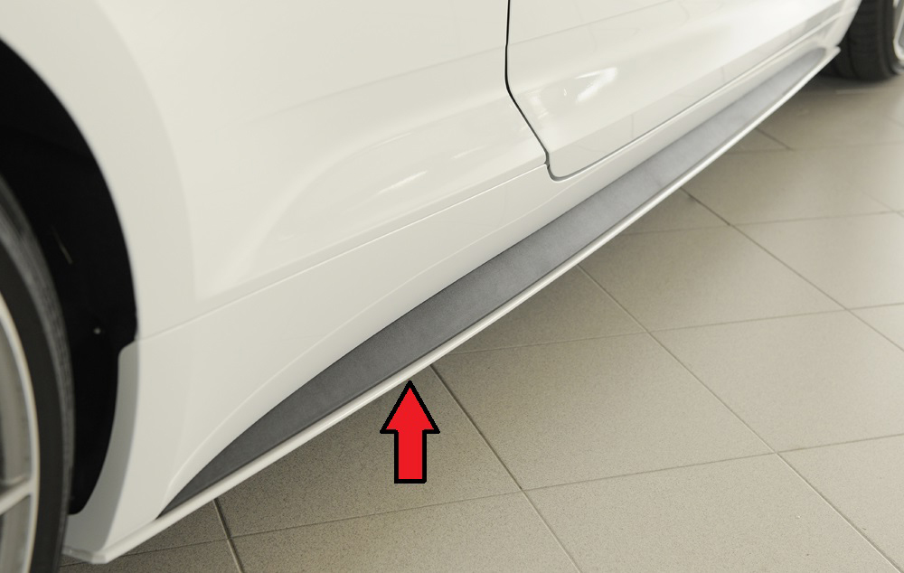 Zijskirts Audi A5 B9 F5 S-Line Rieger Sportback