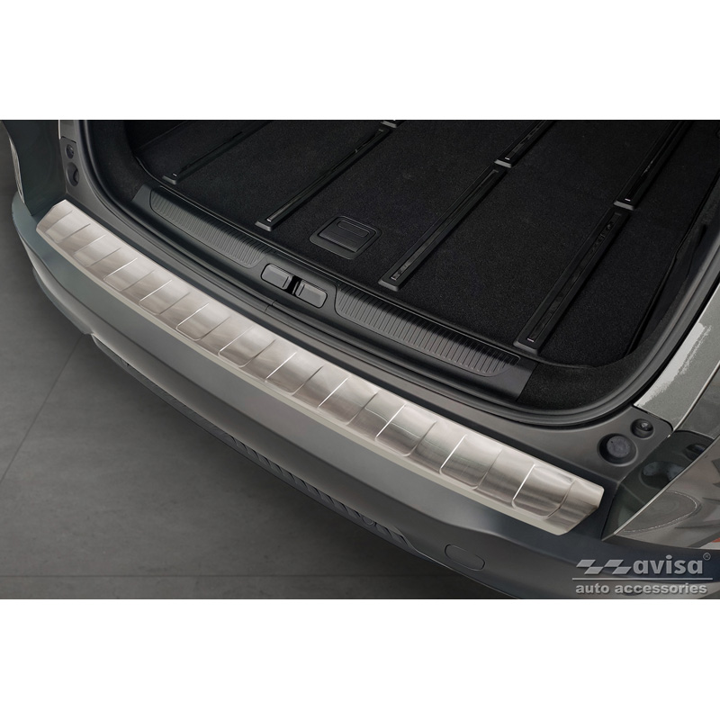 Stainless Steel Rear bumper protector  Citroën C5 X 2021- 'Ribs'