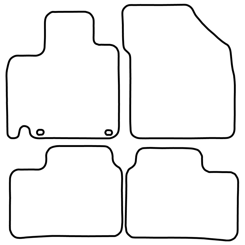 Set velour car mats  Suzuki Ignis 2016-