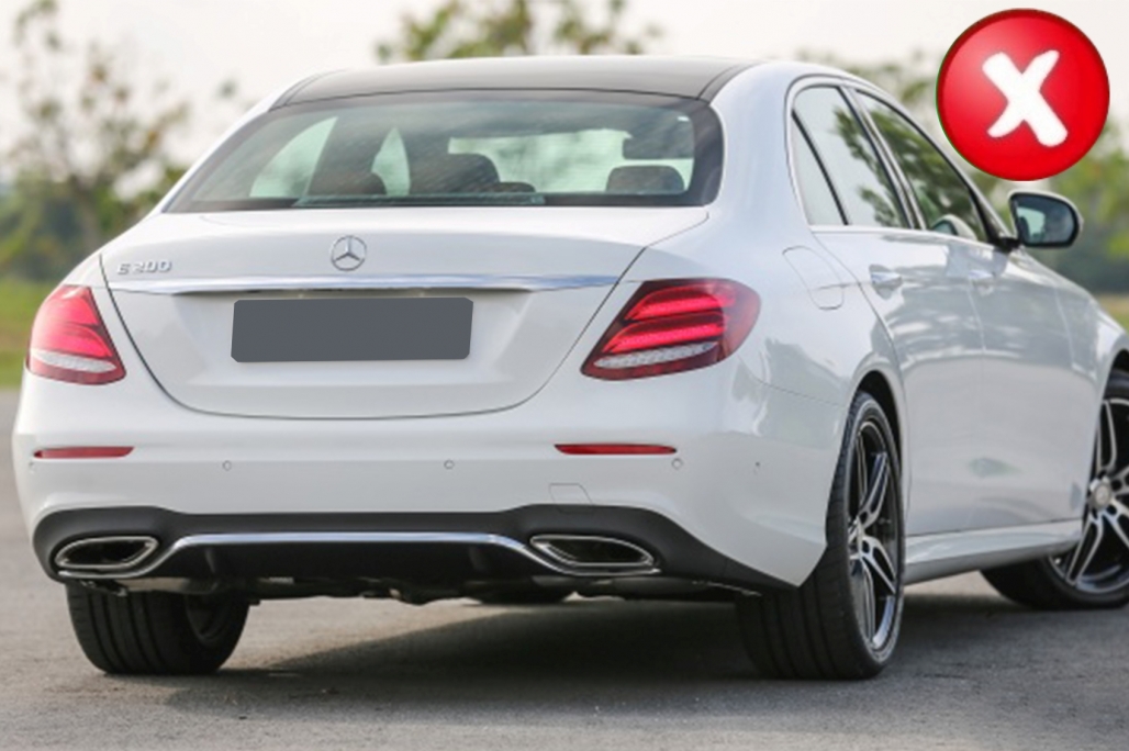 E63 Look Diffuser Mercedes E Klasse W213 16-20 Standaard Model