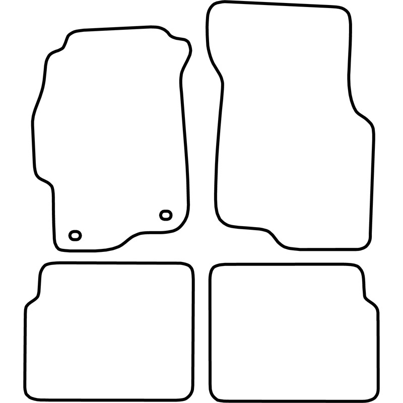 Automatten Velours  Honda Civic coupe 1996-2001