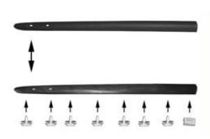 sierlijst, 2/3 drs, portier, links Renault Clio, 1998-2001