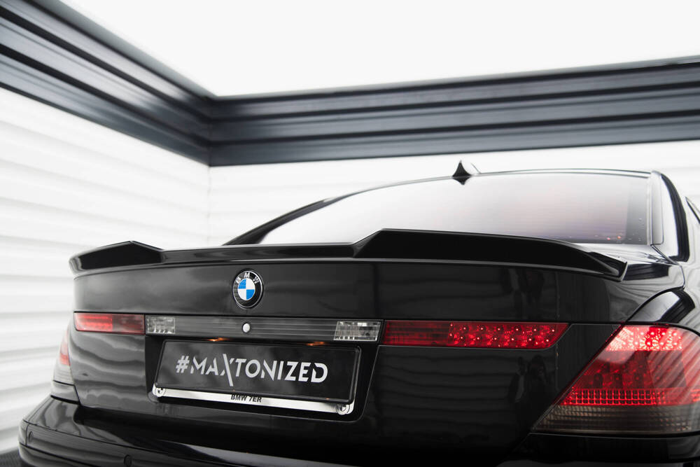 Spoiler BMW 7 Serie E65 Maxton Glans Zwart