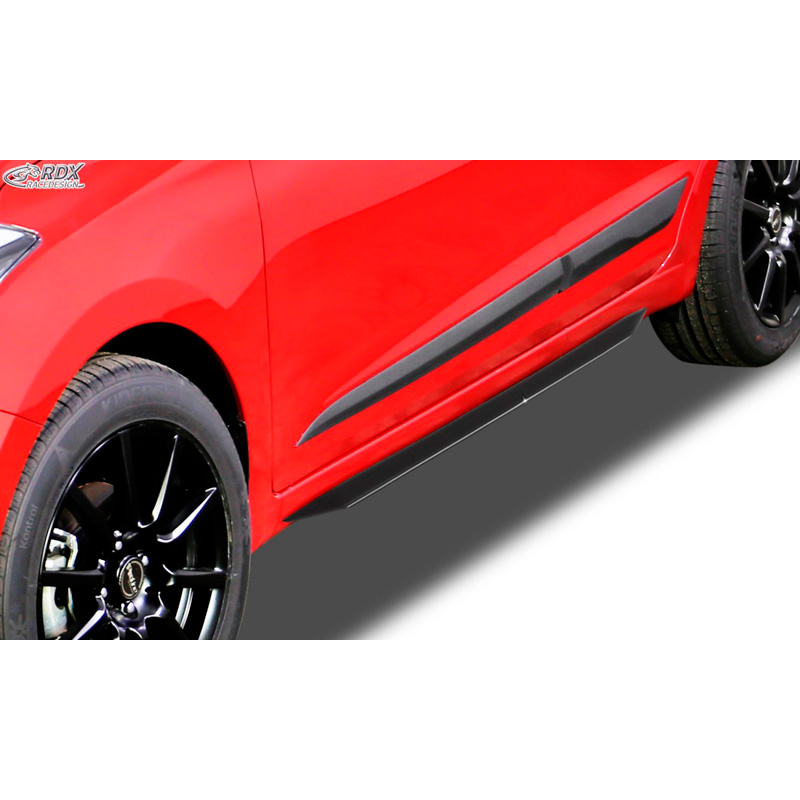 Side skirts 'Slim'  Hyundai i20 GB 2014- (ABS glossy black)