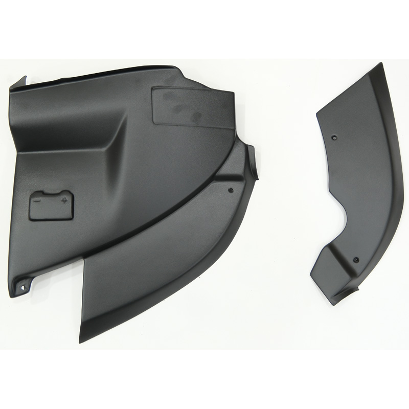 Accu- & Koplampcovers  Volkswagen Transporter T5.1 2010-2015 - Matzwart