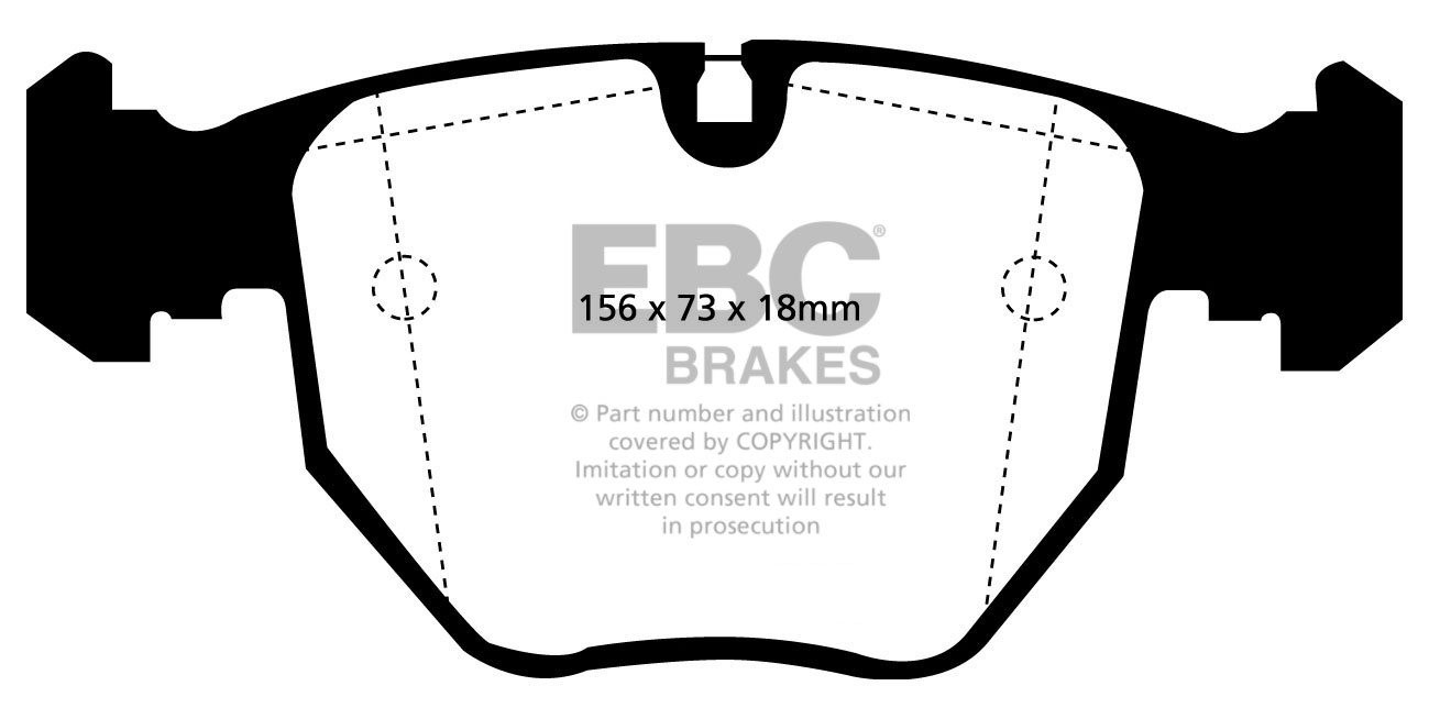 EBC Brakes BMW X3 3.0 Twin TD (35d)(E83) 2006-2010 Remblokken vo