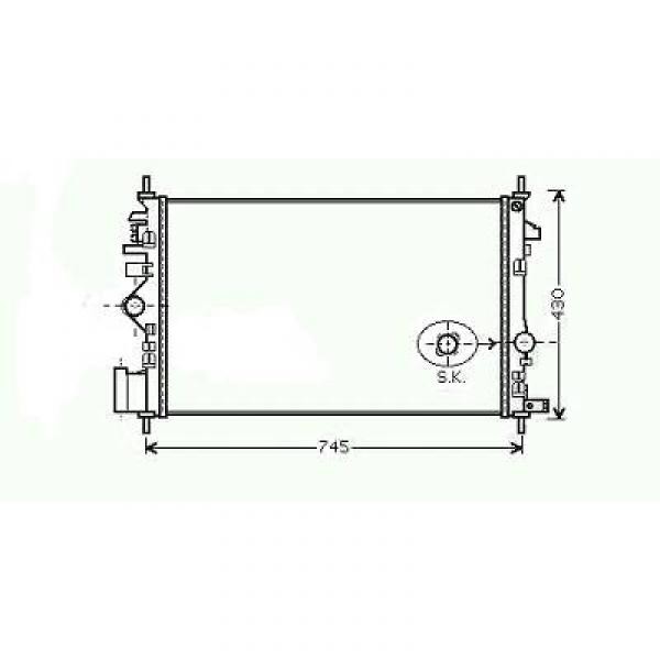 Radiator INSIGNIA 08->> 680x400x27. 2.0CDTI TURBO DIESEL