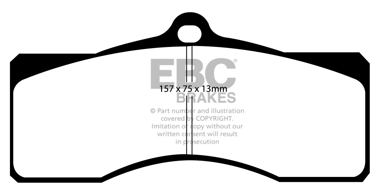EBC Brakes CHEVROLET Camaro 4.9 1969 Remblokken achterzijde yell