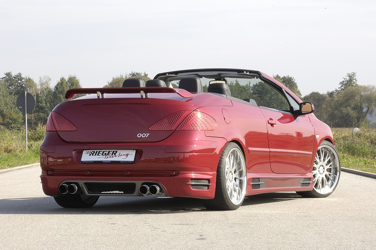 Achteraanzet Carbon diffuser-look Peugeot 307 CC Rieger