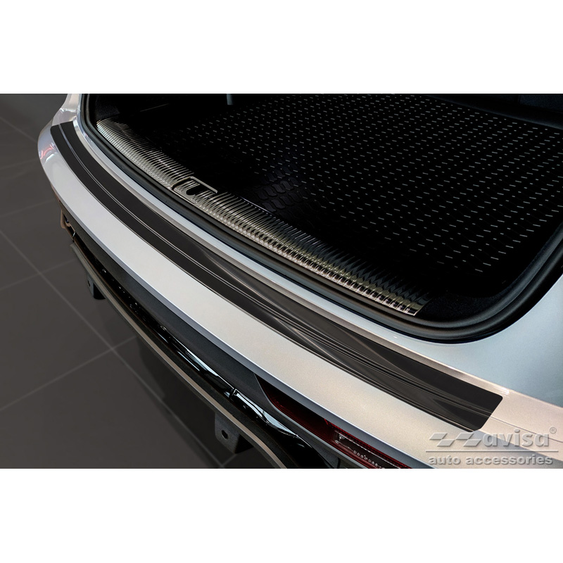 Black Stainless Steel Rear bumper protector  Audi Q5 Sportback 2020- incl. S-Line