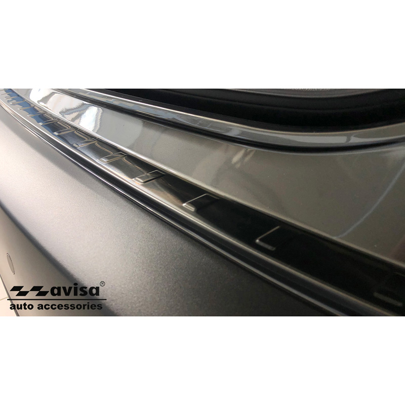 Zwart RVS Achterbumperprotector  Mazda CX-30 2019- 'Ribs'