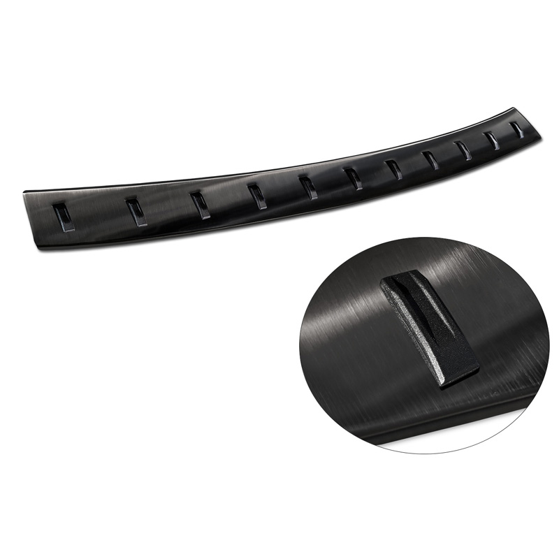 Black Stainless Steel Rear bumper protector  Citroën Space Tourer & Jumpy 2016- / Peugeot Traveller & Expert 2016- / Toyota Proace Verso 2016- / Opel Vivaro & Zafira Life 2019- 'STRONG EDITION'