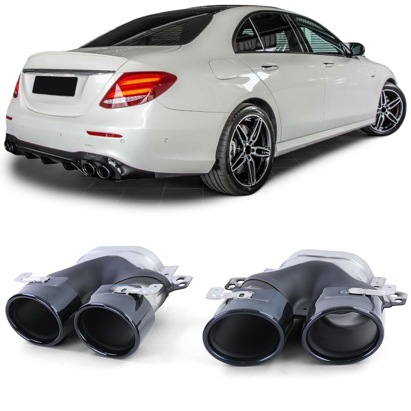 Exhaust Muffler Tips suitable for MERCEDES S-Class W222 E-Class W212 S212 Facelift CLS W218 SL-Class R231 E63 S63 SL65 A-Design