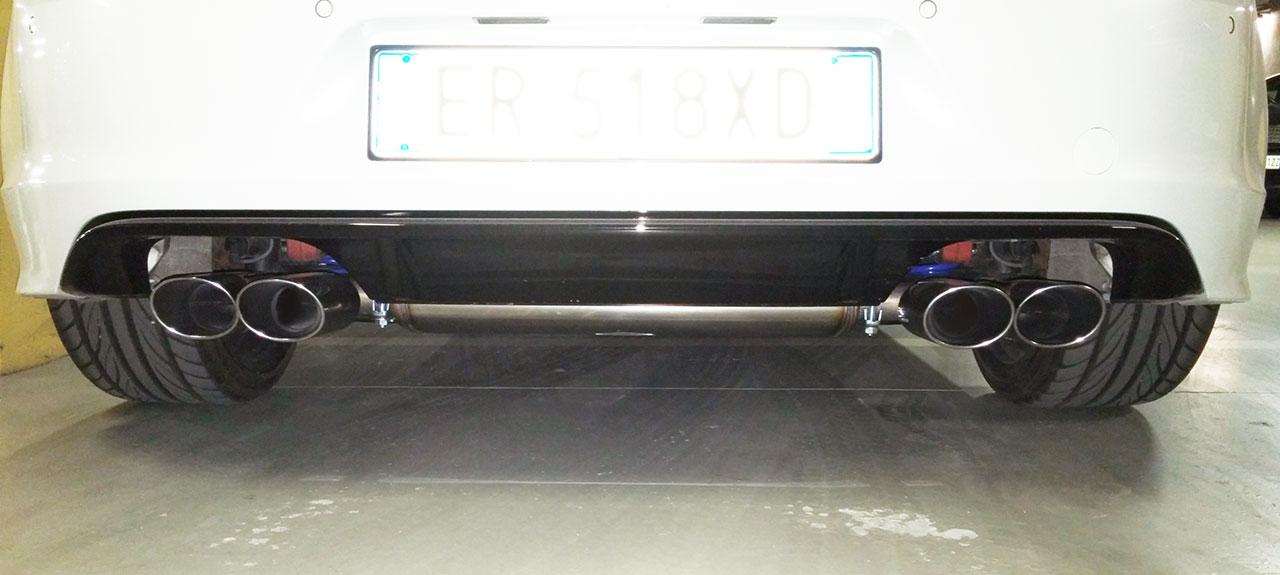AUDI A3 8V 1.8 TFSI (180 Hp) 2013 -> 2015 Endpipe kit 100x75 Right + 100x75 Left