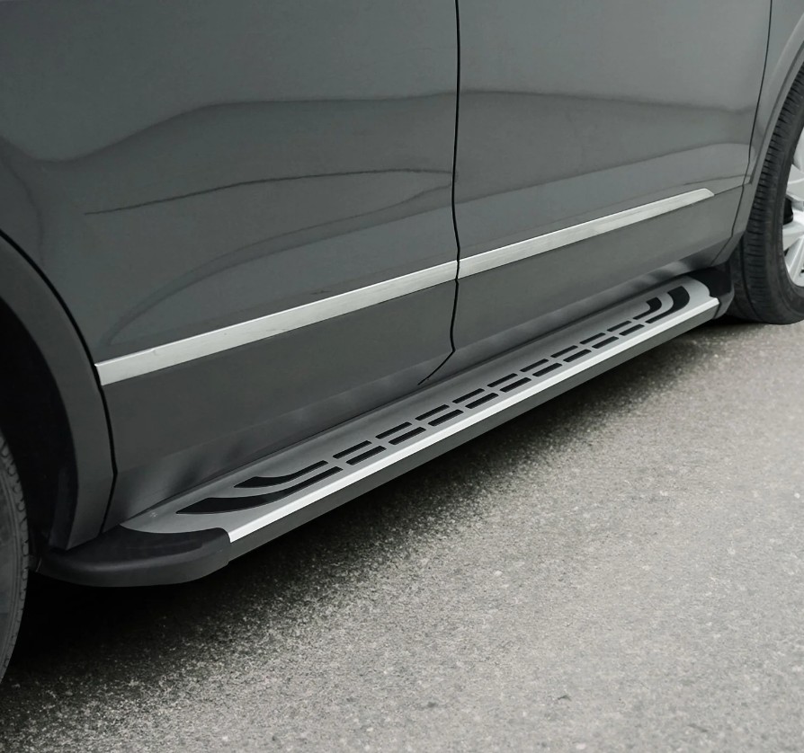 Treeplanken voor Mercedes M-Klasse W163 98-05 aluminium zwart