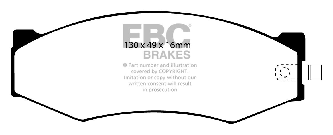 EBC Brakes NISSAN 300ZX 3.0 Turbo 84-87 Remblokken voorzijde