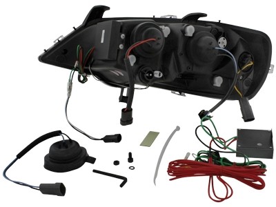Headlights Opel Astra G 1998-2004 Devil Eyes Dlite LED Black