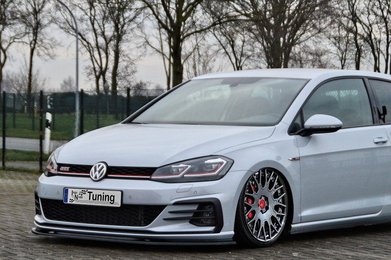 Voorspoiler Volkswagen Golf 7 GTI GTD 17-20 Glans Zwart