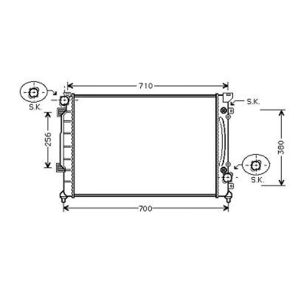 Radiator Audi A6 4B 97-04 630x450 2.5 TDI +/-AC
