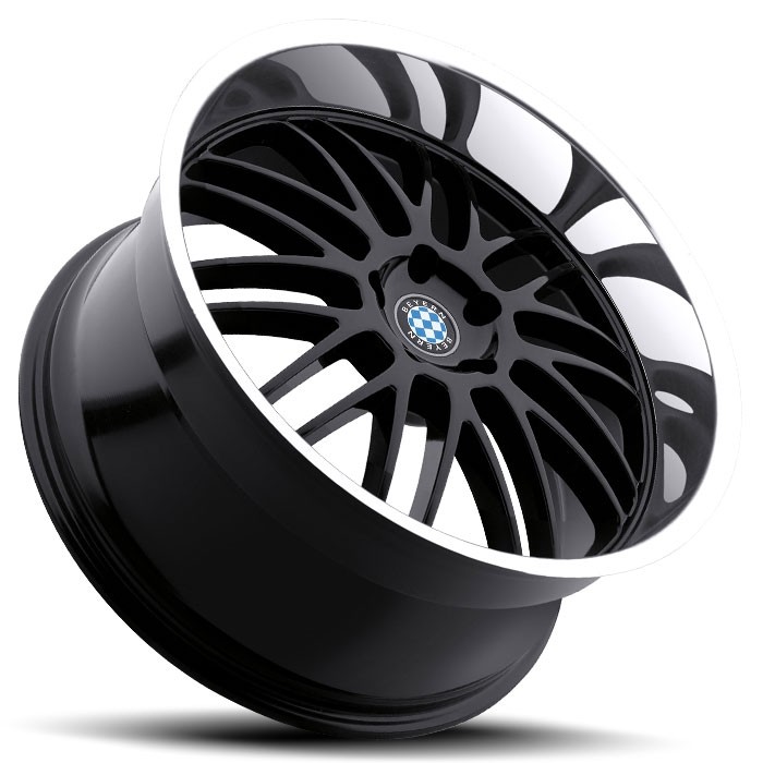 Velgen Beyern Mesh 18x8,5 5x120 ET40 Glanzend Zwart + Machined R