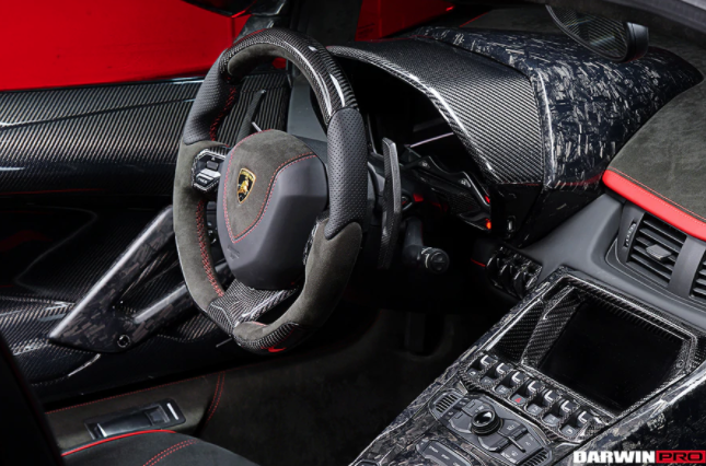 Lamborghini Aventador LP700 Coupe/Roadster Carbon Fiber Tellerbak Cover 2011-2016