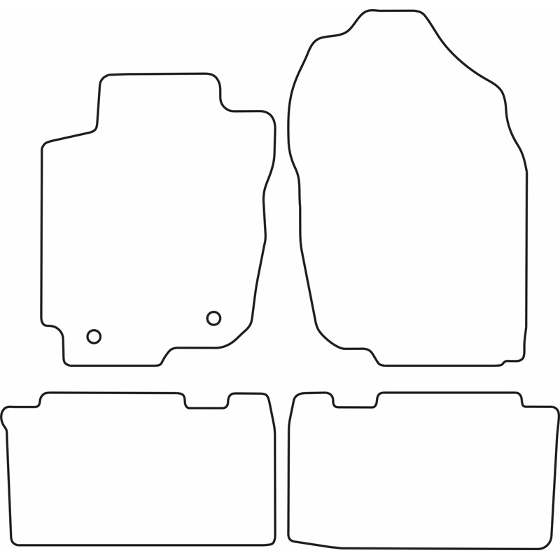 Set velour car mats  Toyota RAV4 2013-2018