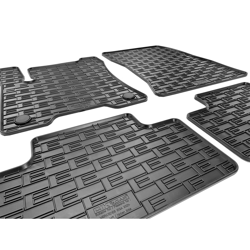 Rubber car mats set  Mercedes EQA (H243) 2021- (4-pieces + fixing system)