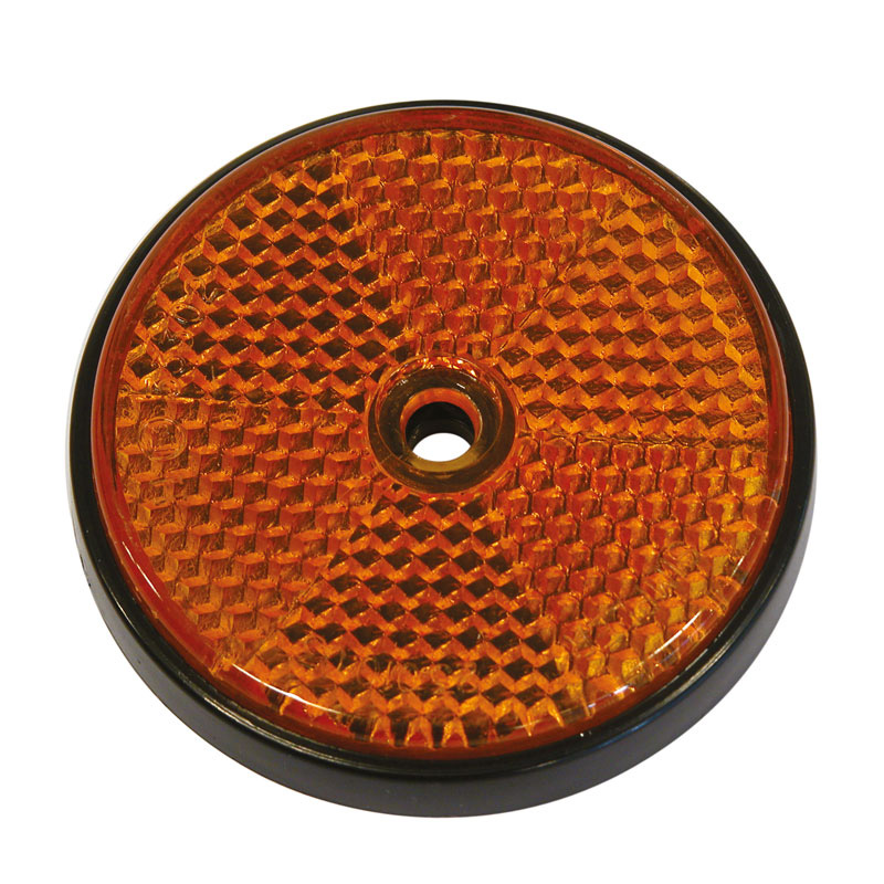 Carpoint Reflectoren Rond Ø 70mm Oranje 2-stuks