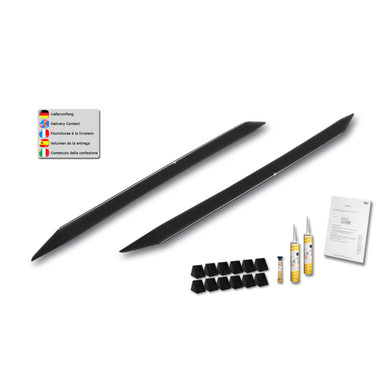 Side skirts 'Slim'  BMW X1 (E84) 2009-2015 (ABS glossy black)