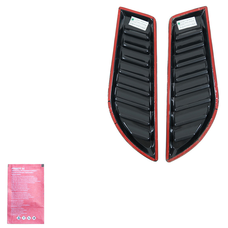 Set motorkapluchtinlaten Pick-Up 4x4 - Universeel - Glanzend zwart