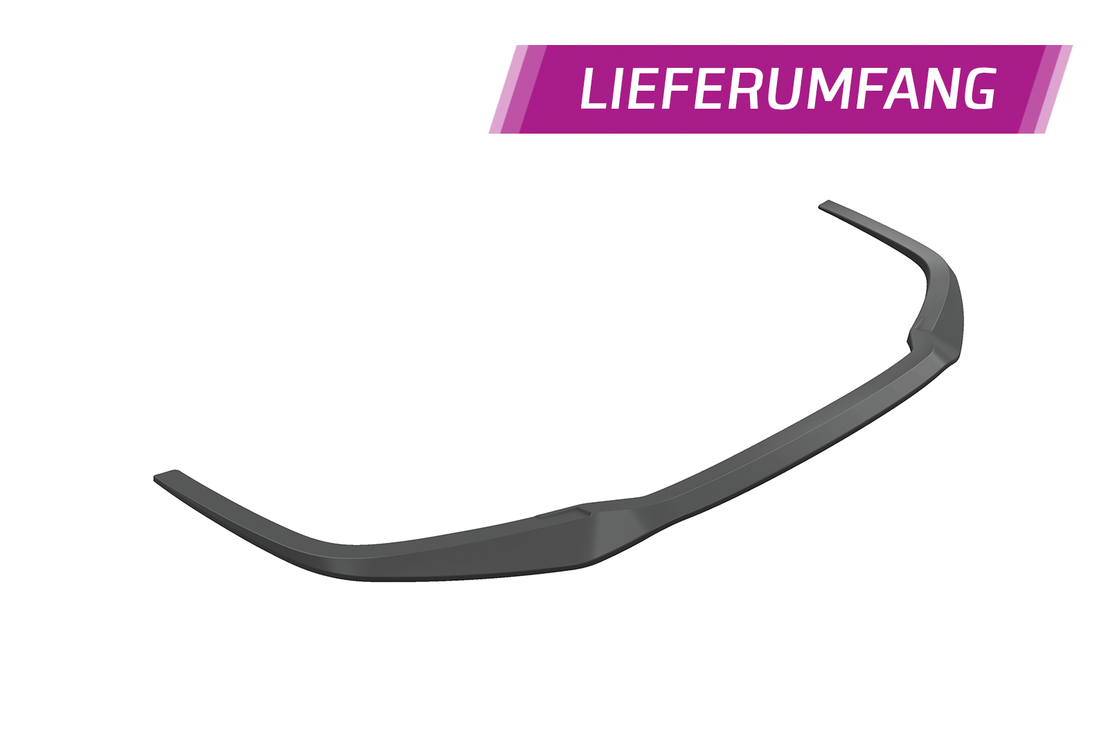 Voorspoiler Ferrari F8 Tributo / Spider CSR Glans Zwart